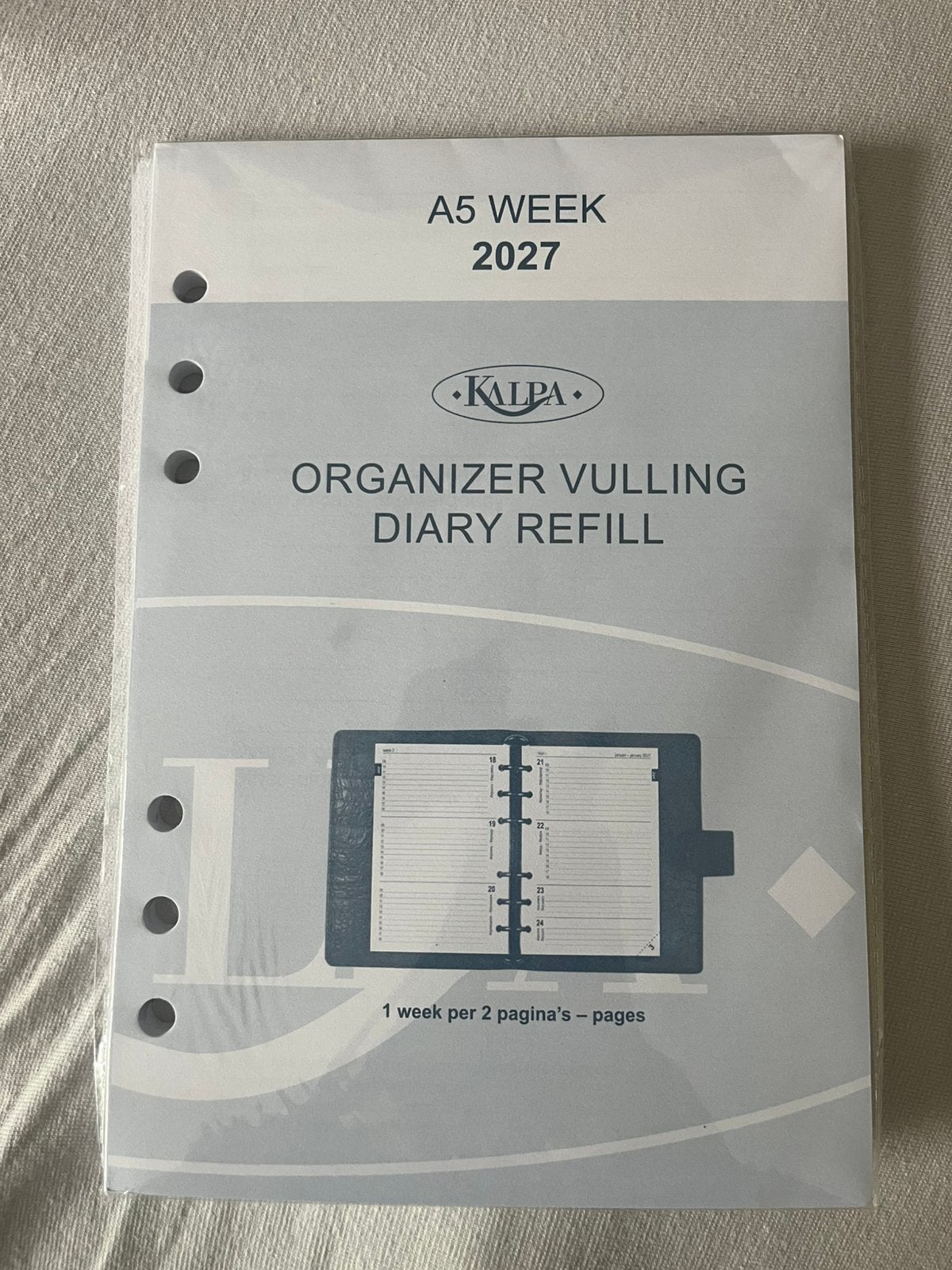 Gratis A5 agenda vulling week 2027, Ophalen of Verzenden, Nieuw
