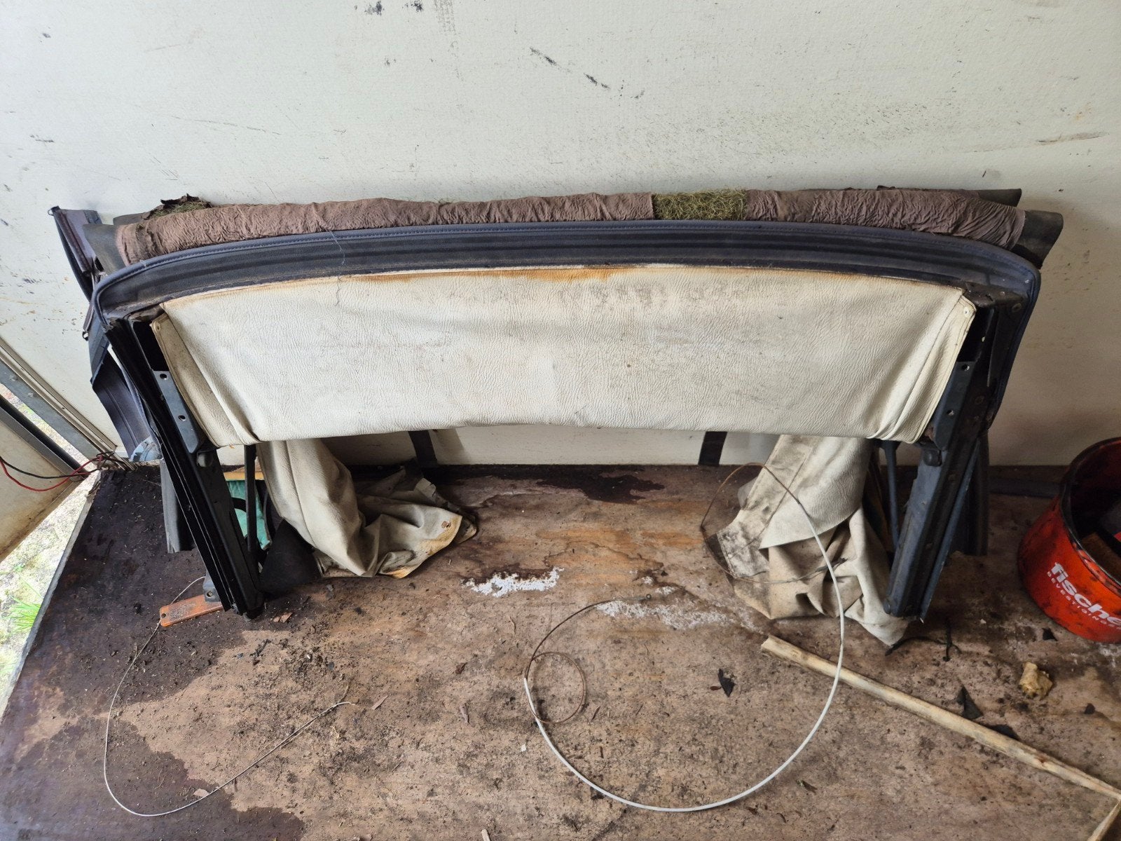 dakframe golf1 cabrio elektrische kap, Ophalen