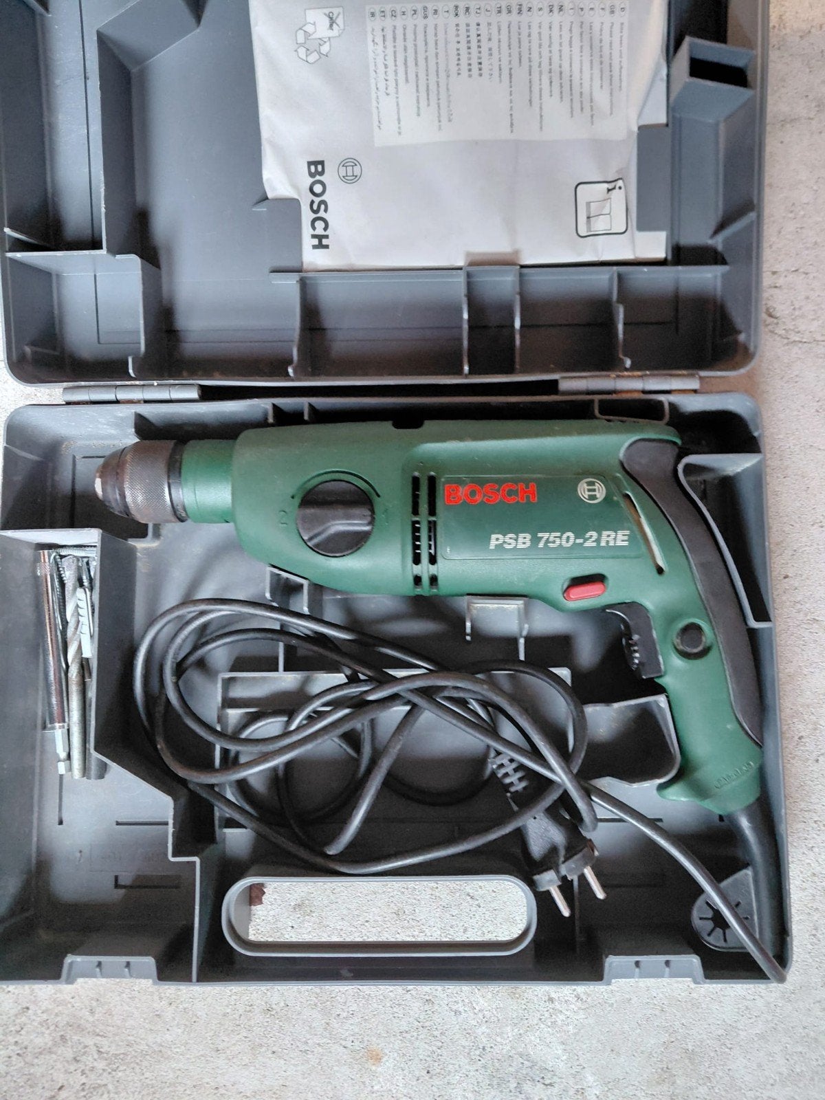 BOSCH klopboormachine PSB 750-2RE, Doe-het-zelf en Verbouw, Boormachine, Ophalen of Verzenden, Klopboormechanisme, Gebruikt