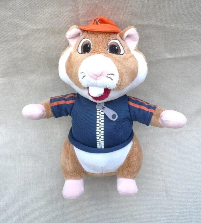 Albert heijn Hamster voetbal coach.  Pluche, 27 cm., Ophalen of Verzenden, Zo goed als nieuw, Overige typen, Albert Heijn