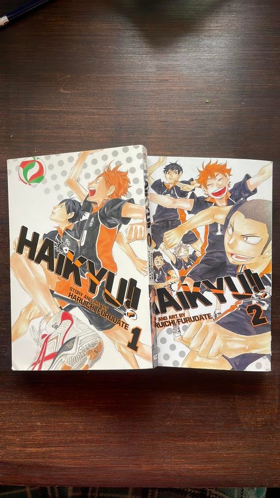 Haikyu!! Volumes 1 en 2, Boeken, Strips | Comics, Zo goed als nieuw, Meerdere comics, Japan (Manga), Ophalen of Verzenden