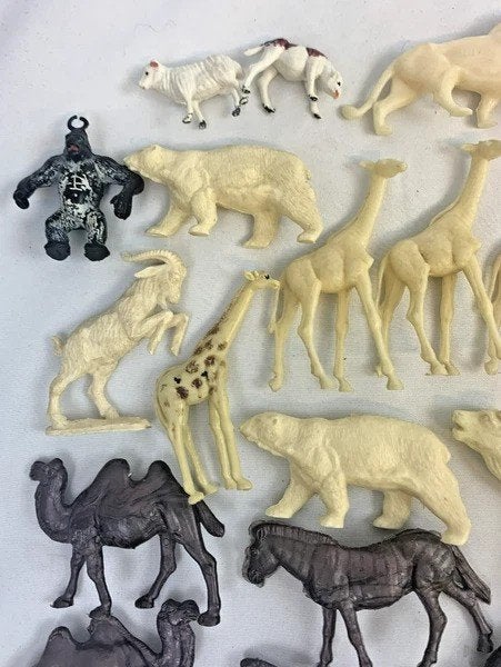 Grote plastic Dieren figuren Verzameling vintage 70s 80s set, Verzenden