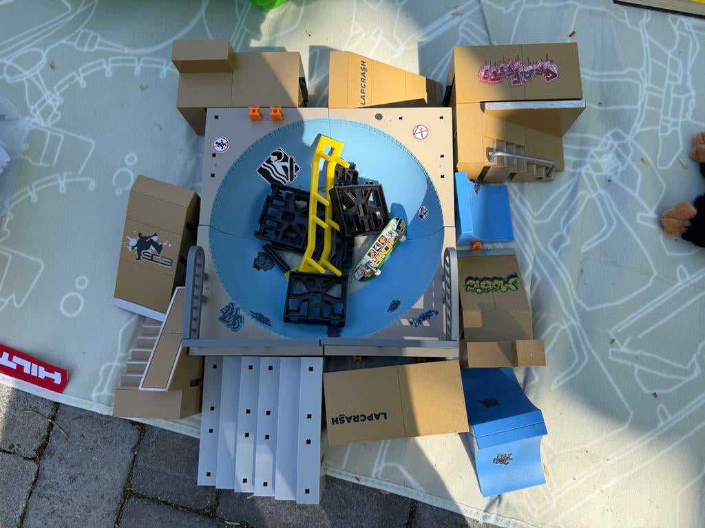 Uitgebreide Fingerboard Skatepark Set met Accessoires, Ophalen, Gebruikt, Jongen of Meisje