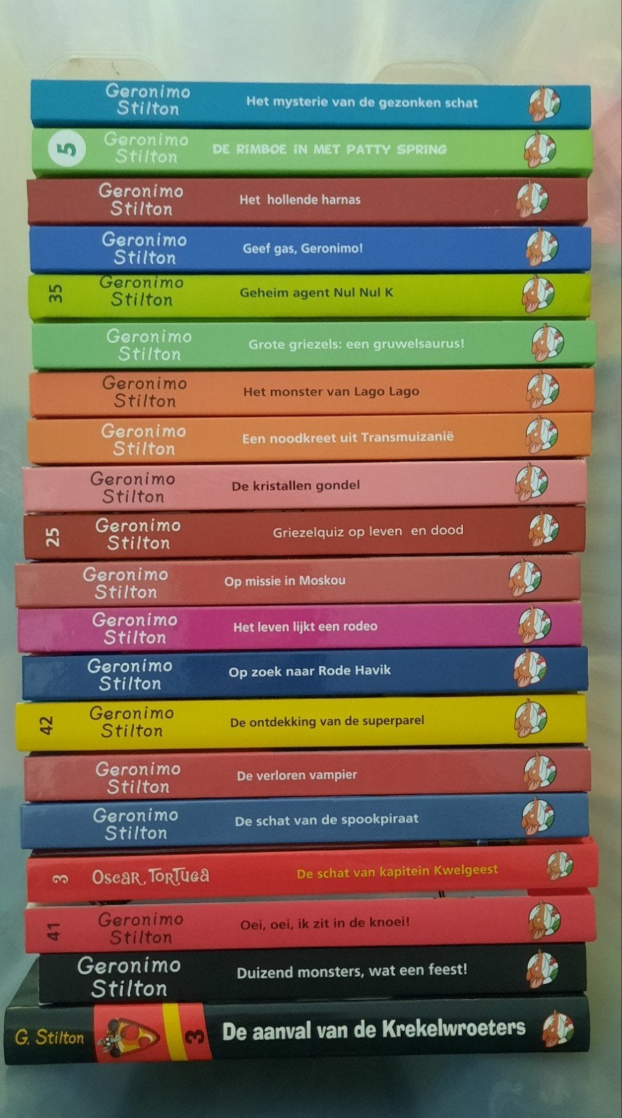 20 geronimo stilton boeken. Diverse titels - 4 voor €10, Boeken, Ophalen of Verzenden, Zo goed als nieuw, Geronimo Stilton, Fictie