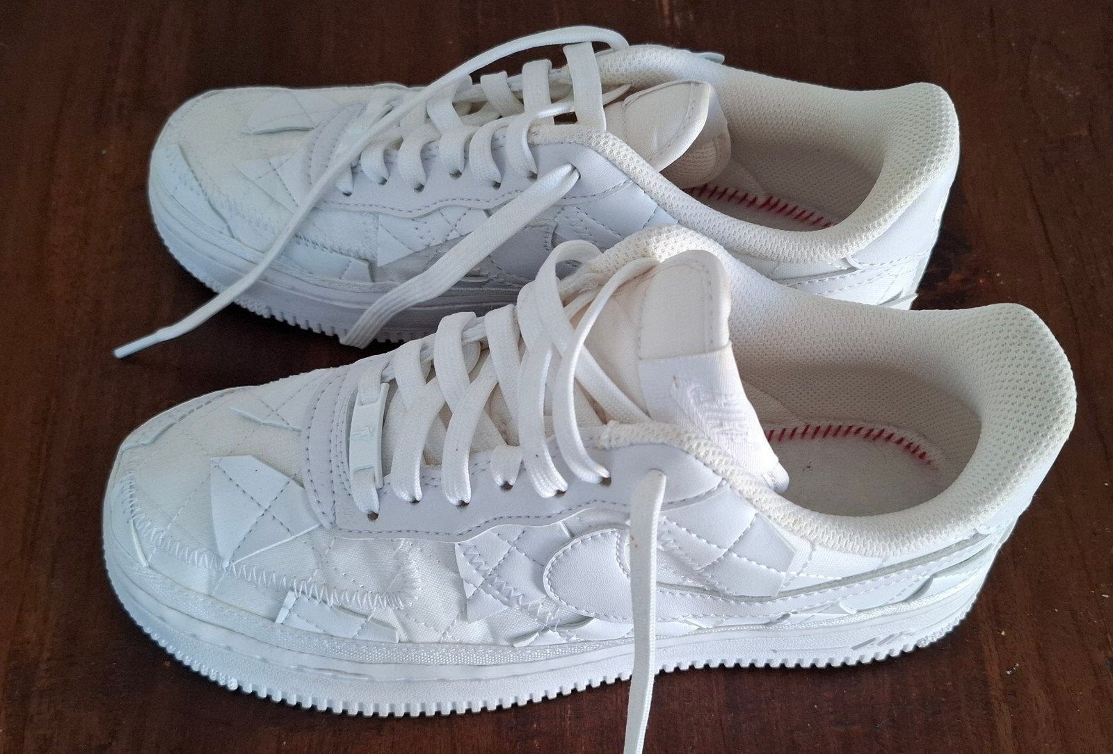 Nike Air Force 1 Low "Billie Eilish" Triple White Maat 38,5, Wit, Nike, Ophalen of Verzenden, Sneakers of Gympen