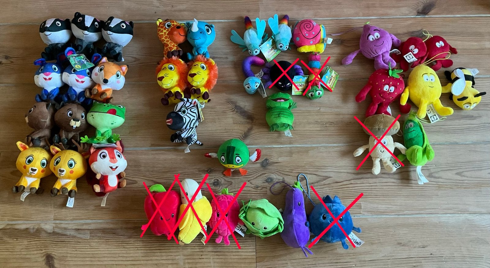 Grote collectie Lidl mini's knuffels, Lidl, Overige typen, Ophalen of Verzenden, Klein (minder dan 20 cm)