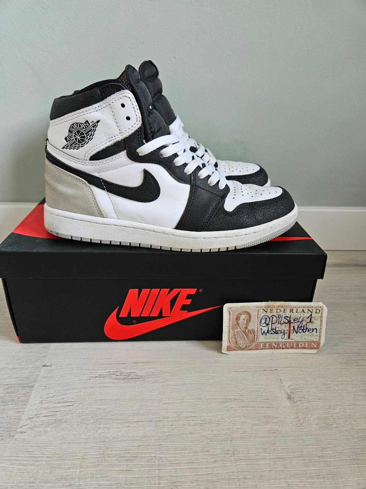 Jordan 1 hi high bleached coral retro OG stage haze patta, Ophalen of Verzenden, Overige kleuren