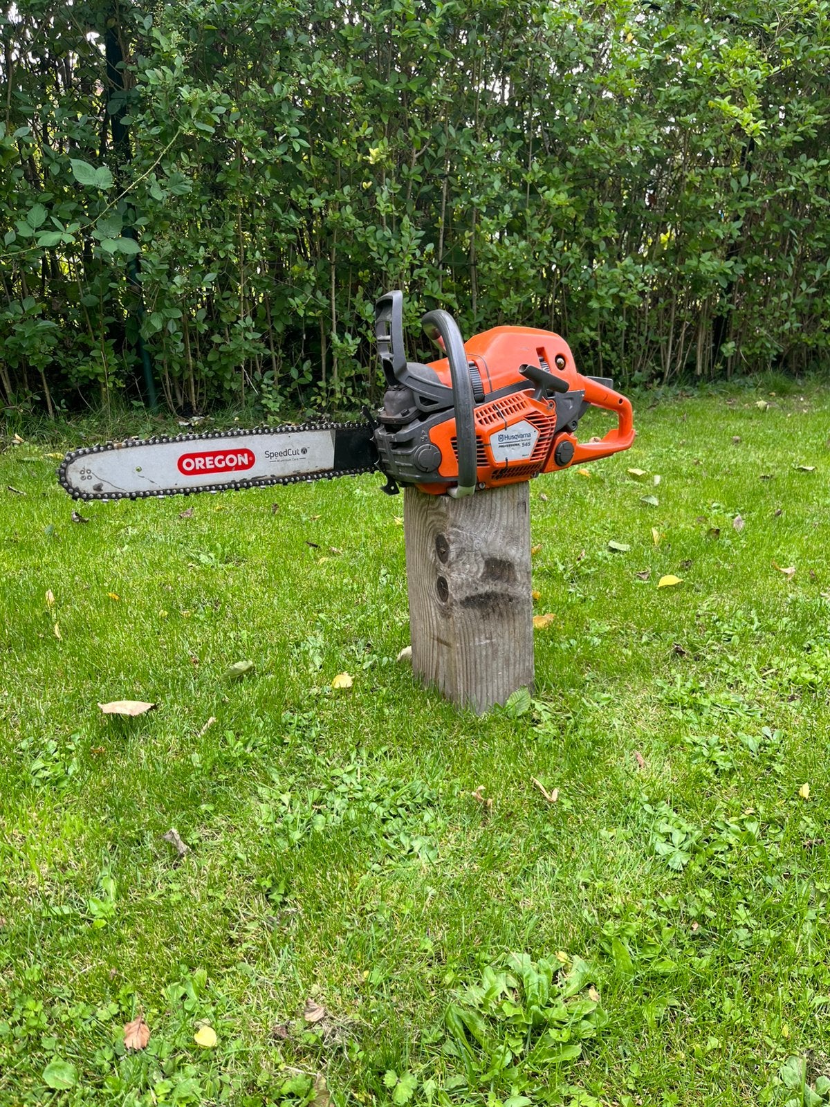 Husqvarna 545 Mark II Autotune Kettingzaag, Ophalen, Gebruikt