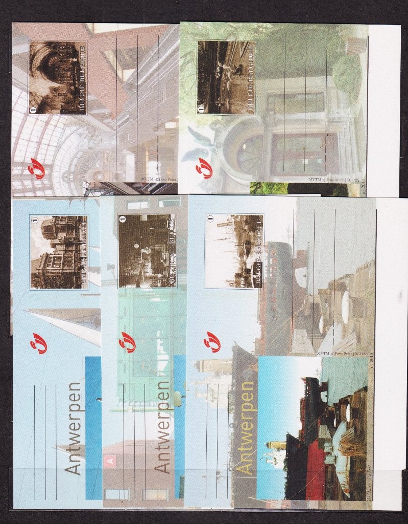 België 2010 Geïllustreerde briefkaarten BK196-BK200 **, Postzegels en Munten, Ophalen, Postfris, Postfris