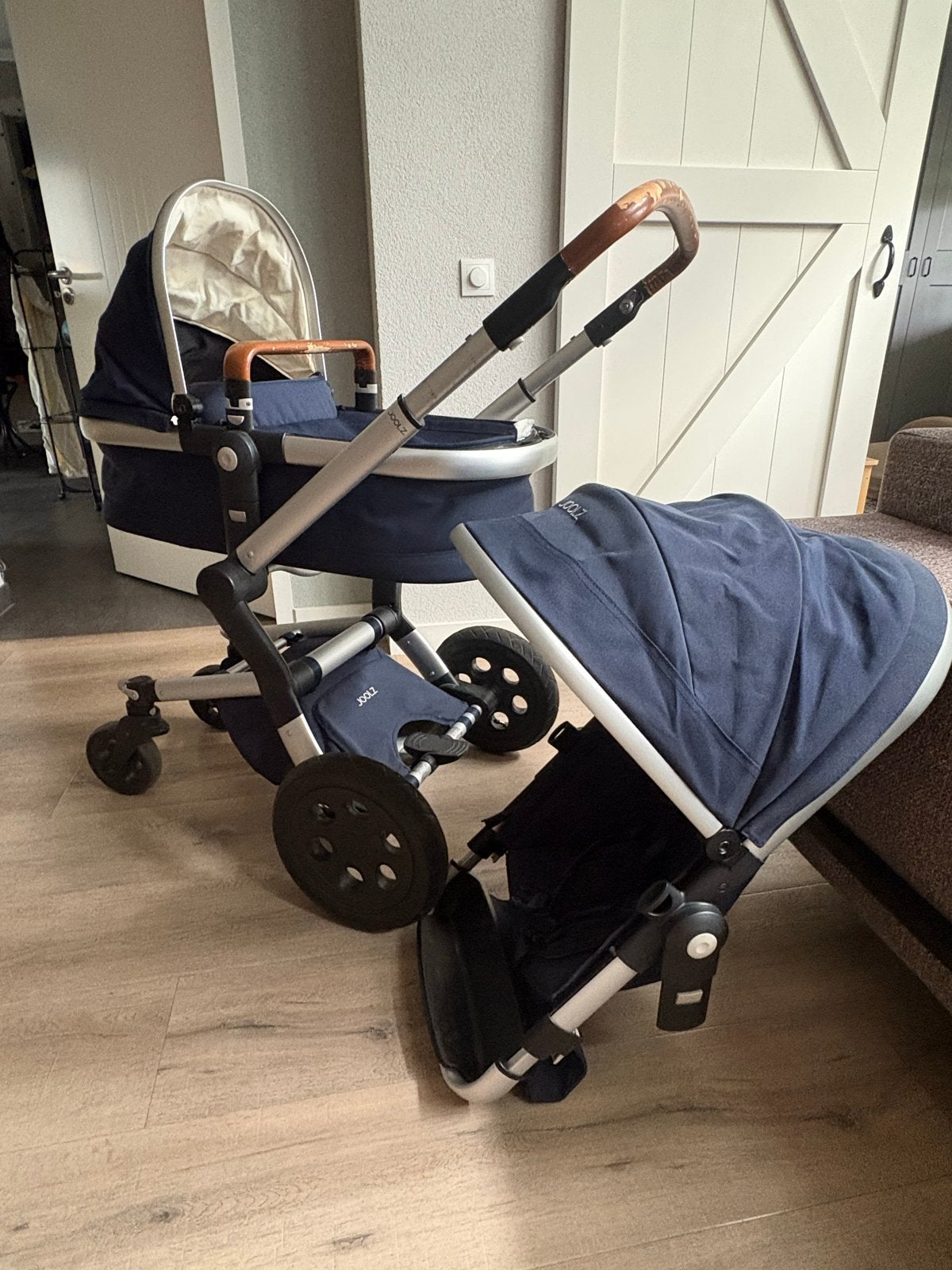 Joolz Combiwagen, Kinderen en Baby's, Ophalen, Gebruikt, Combiwagen, Met reiswieg