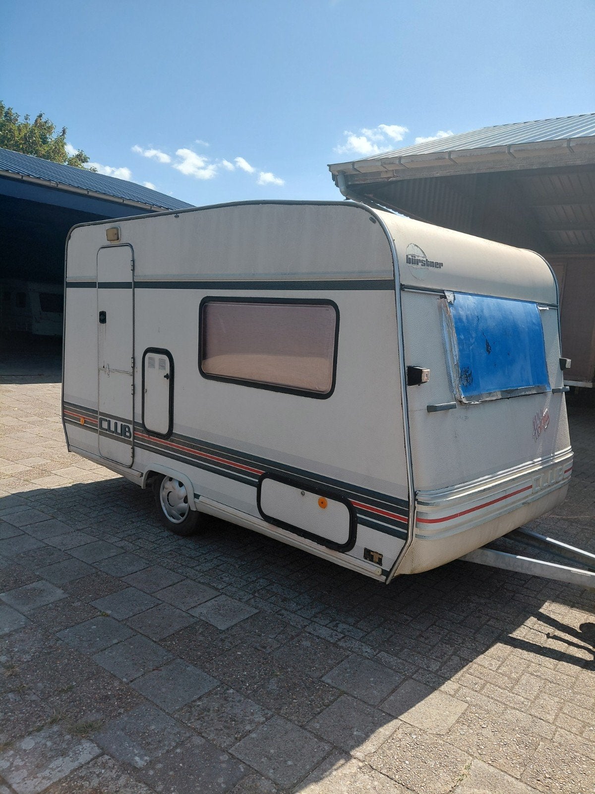 3 persoons Burstner Club 355 met kenteken bouwjaar 1989, Schokbreker, Bedrijf, Treinzit, Tot en met 3