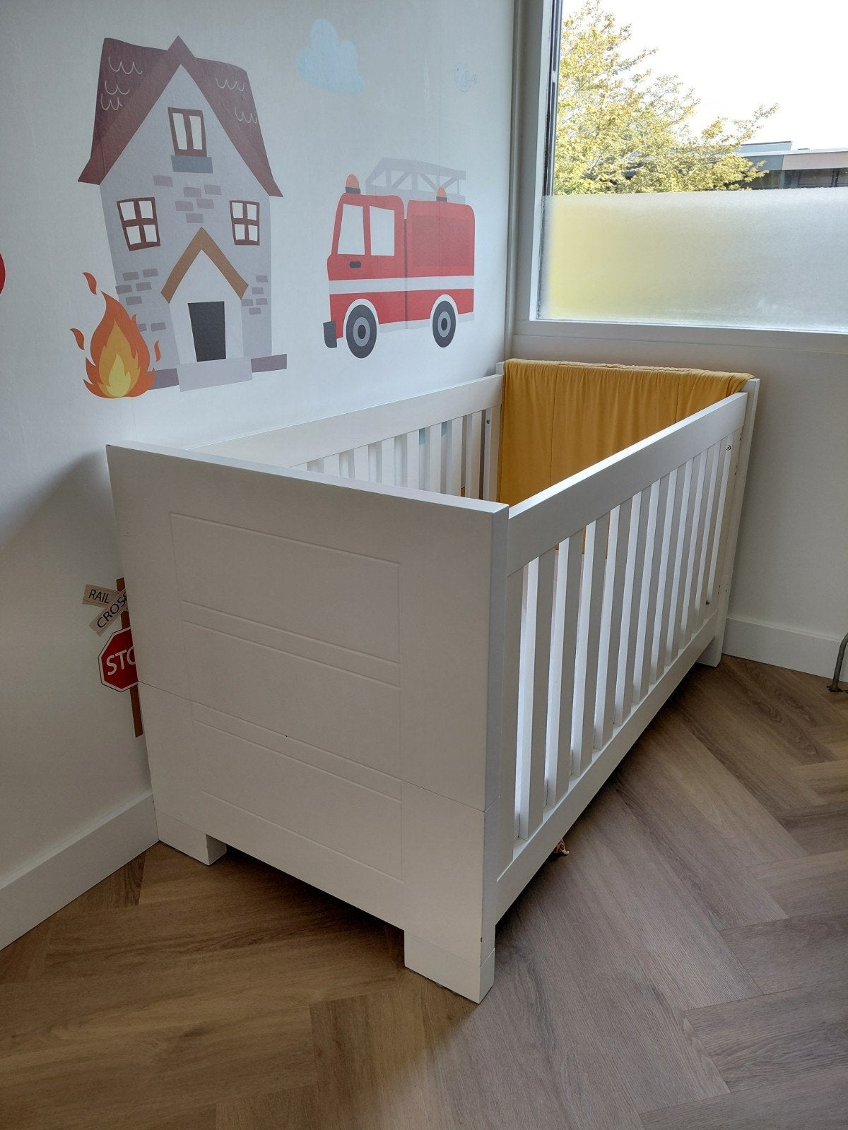 Meegroei ledikant 70x140cm - Wit, Huis en Inrichting, Ophalen, Gebruikt, Wit, Overige maten