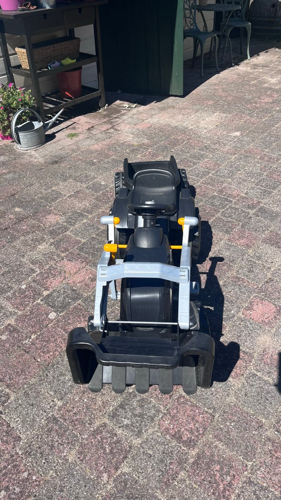 Traptractor Smoby met voorlader en aanhanger, Ophalen, Gebruikt