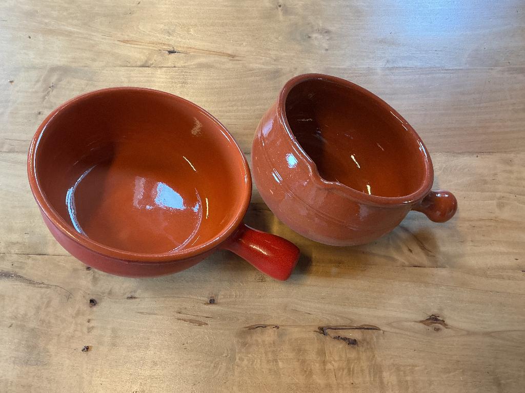 Terracotta kookpotten, Ophalen, Zo goed als nieuw, Overige materialen, Pannenset