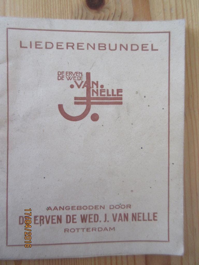 Liedjesboek van van Nelle, Ophalen of Verzenden, Gebruikt