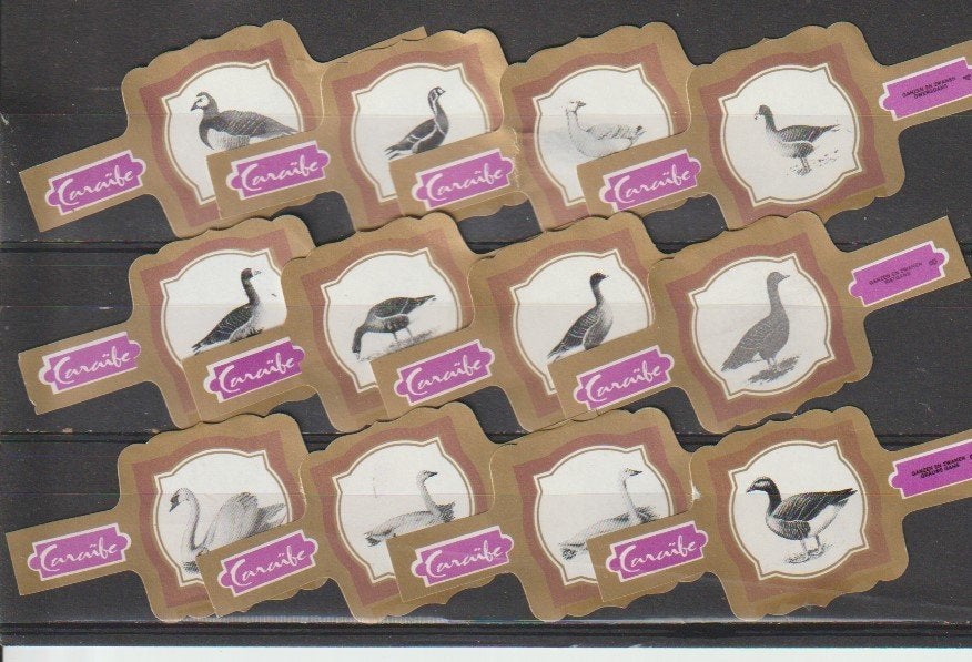 reeks 659  vogels   1-12  sigarenbanden, Ophalen of Verzenden, Zo goed als nieuw, Sigarenbandjes