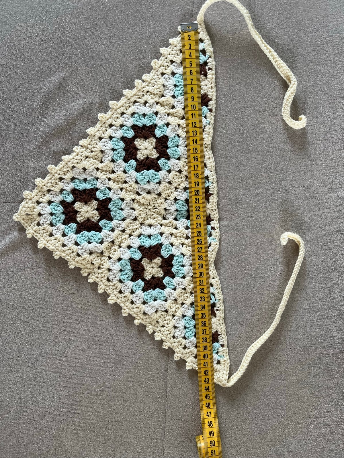 Gehaakte bandana met granny squares, Ophalen of Verzenden, Nieuw, Haken, Overige typen