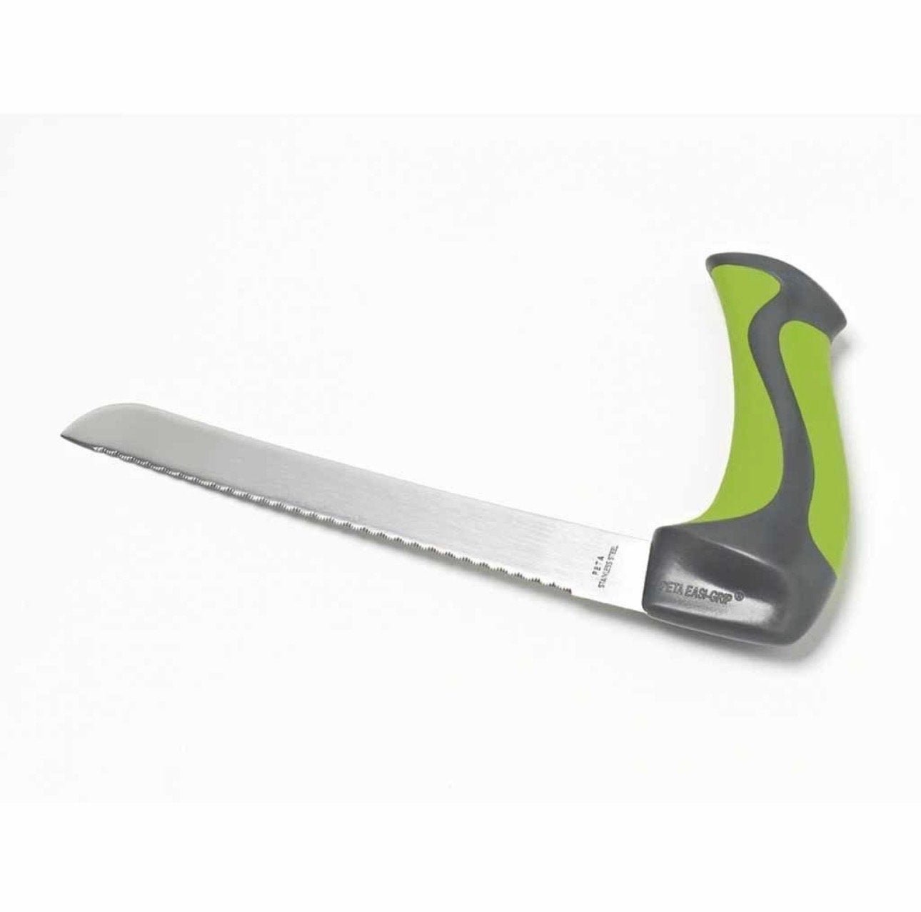 Ergonomisch broodmes met comfortabel, gehoekt handvat, Ophalen of Verzenden, Zo goed als nieuw, Metaal, Overige merken