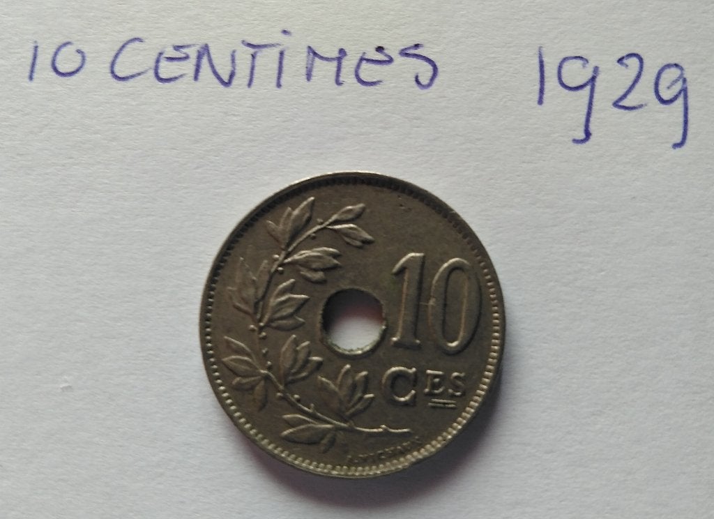10 Centimes 1929 België, Postzegels en Munten, Ophalen of Verzenden, Overig, Losse munt