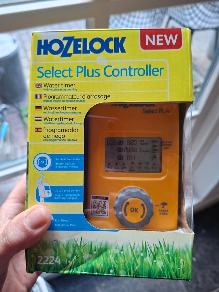 Hozelock Select Plus Water Timer - Nieuw in doos, Tuin en Terras, Bewateringscomputers, Ophalen of Verzenden, Nieuw