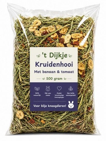 't Dijkje kruidenhooi bundel 10x500 gram, Dieren en Toebehoren, Ophalen of Verzenden, Knaagdier of Konijn