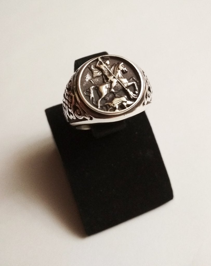 Een zilveren herenring, Sieraden, Tassen en Uiterlijk, Ringen, 20 of groter, Verzenden, Heer, Nieuw