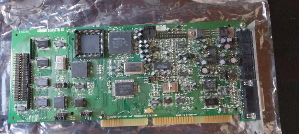 SOUND BLASTER 16 van Creative, Computers en Software, Geluidskaarten, Ophalen of Verzenden, Gebruikt, Intern, Creative Sound Blaster