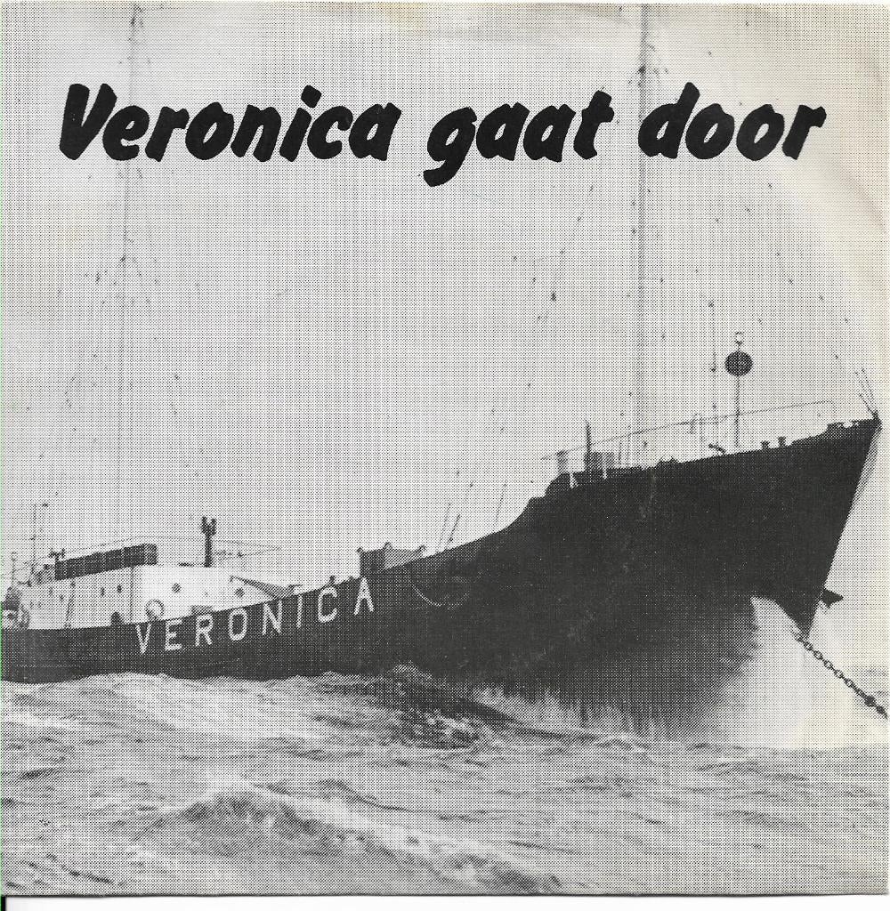 Radio Veronica gaat door (EP), Gebruikt, 7 inch, Single, Ophalen of Verzenden