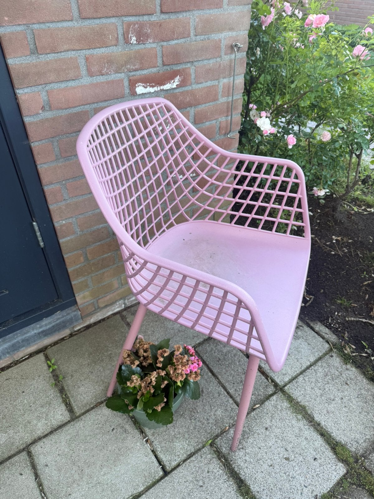 6 stoelen in 3 kleuren, Tuin en Terras, Ophalen, Zo goed als nieuw, Kunststof