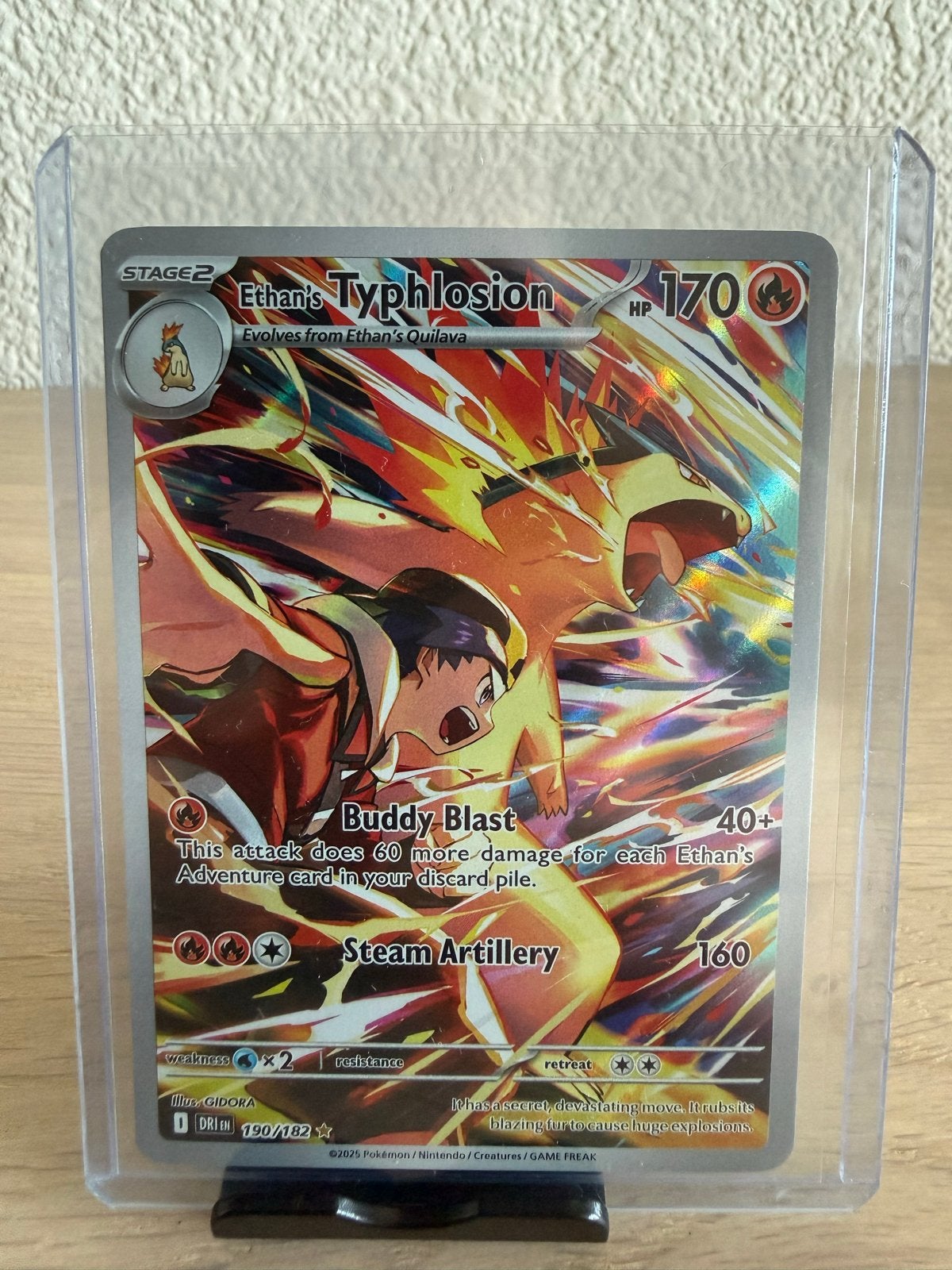 Ethan's Typhlosion 190/182 - Pokémon Kaart, Ophalen of Verzenden, Zo goed als nieuw, Losse kaart, Foil