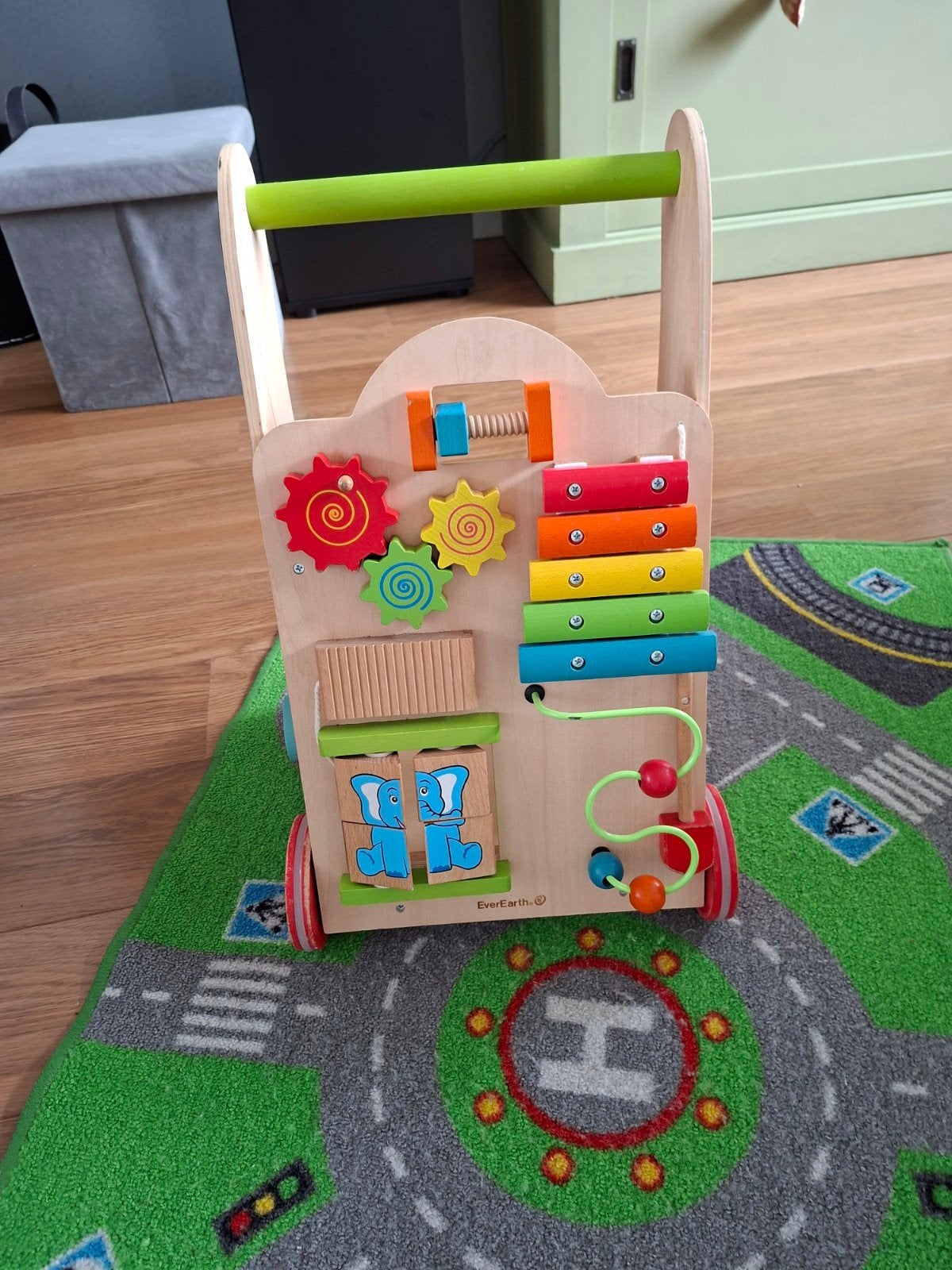 Houten loopwagen met activiteitenpaneel, Ophalen, Gebruikt, Overige typen, Met wieltjes