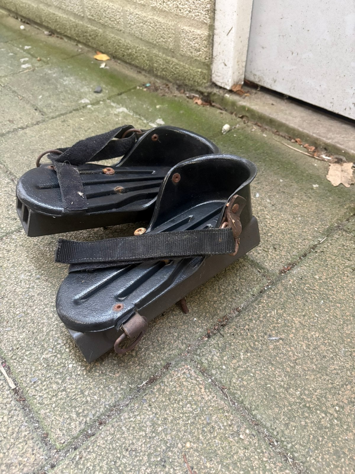 Voetfixatie voetsteunen voor van raam fietsen, roelstoelen, Fietsen en Brommers, Ophalen, Gebruikt