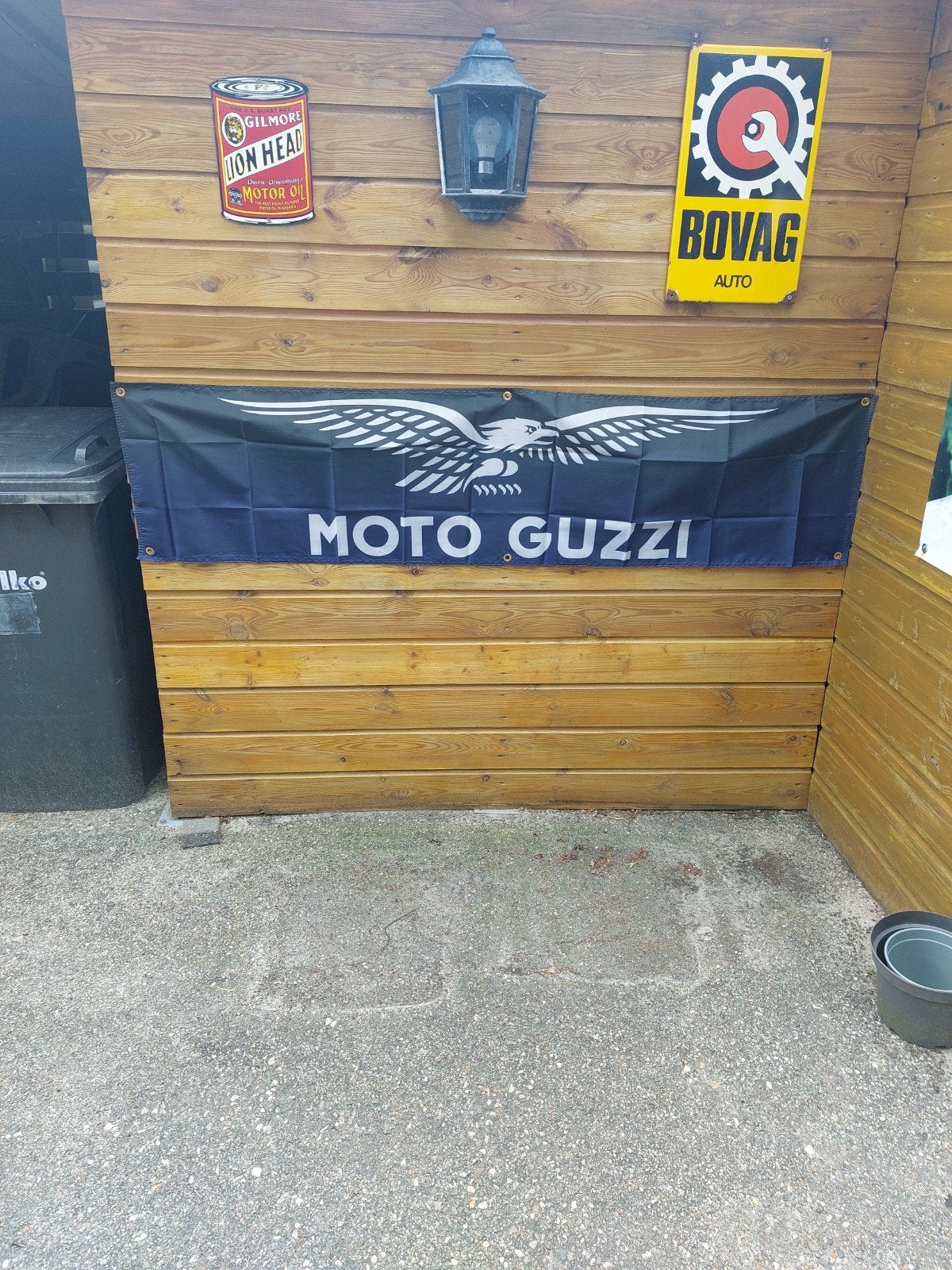 MOTO GUZZI MOTOR BANNER 45X180CM, Ophalen of Verzenden
