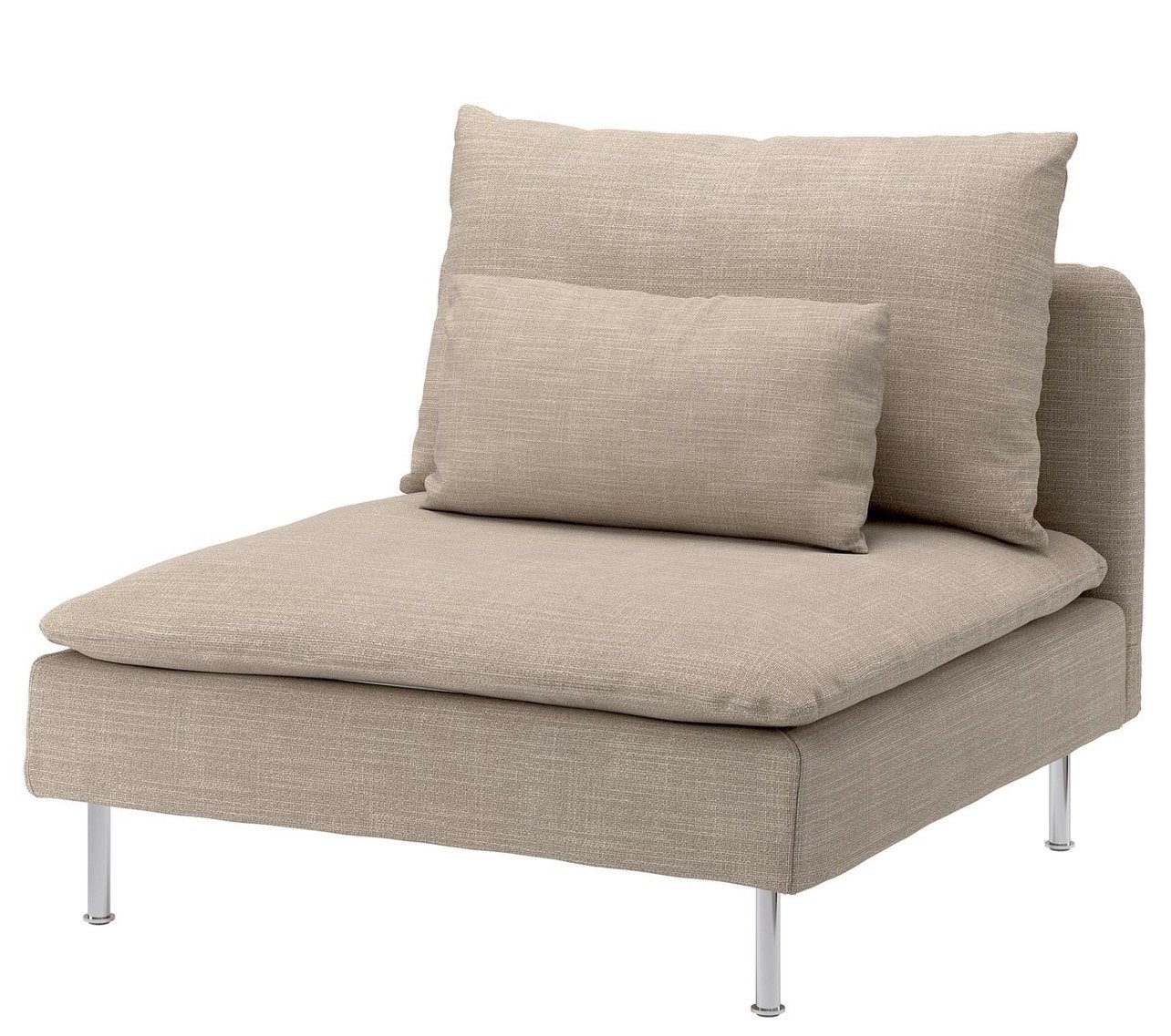 IKEA Söderhamn 1-persoons zit Hillared beige (z.g.a.n.), Ophalen, Eenpersoons, 75 tot 100 cm, Zo goed als nieuw