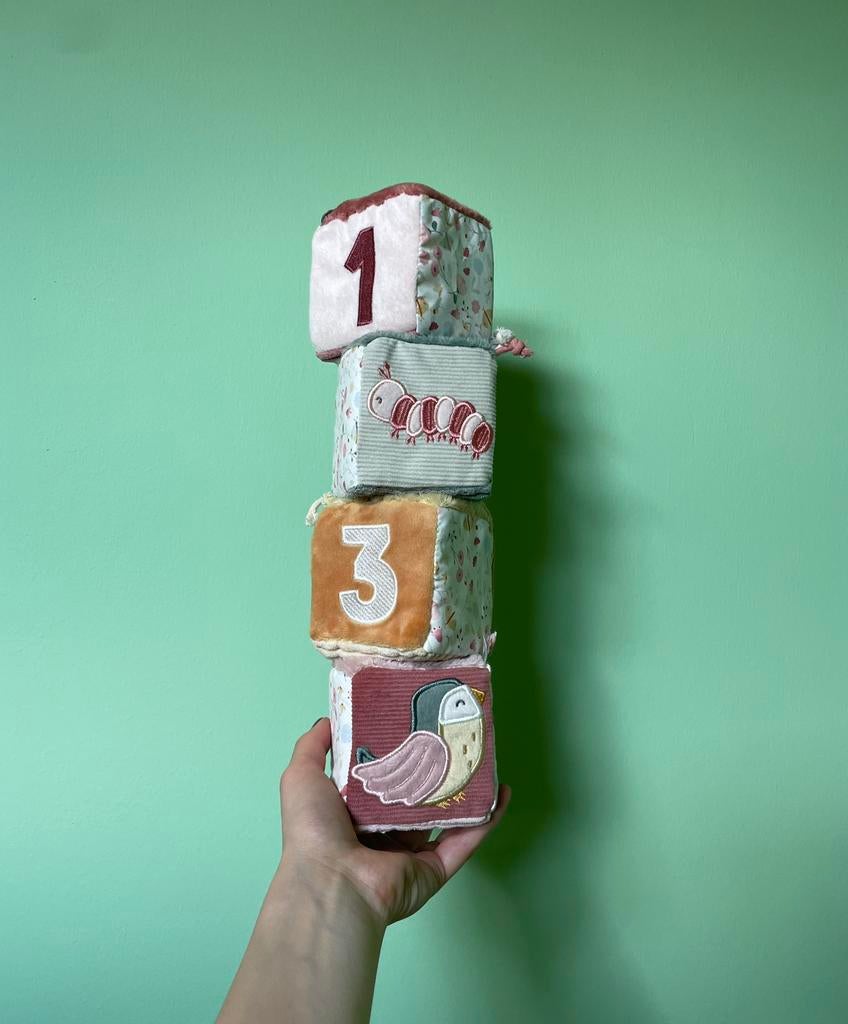 Zachte speelblokken Little Dutch, Kinderen en Baby's, Speelgoed | Babyspeelgoed, Ophalen of Verzenden, Nieuw, Rammelaar