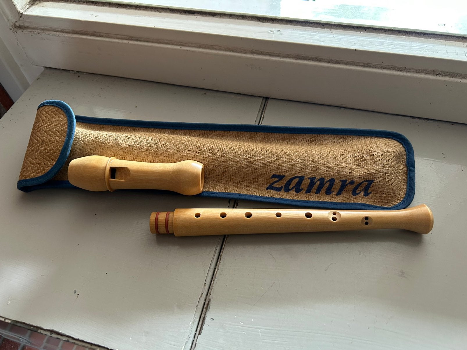 Zamra sopraanblokfluit barok, Ophalen of Verzenden, Zo goed als nieuw