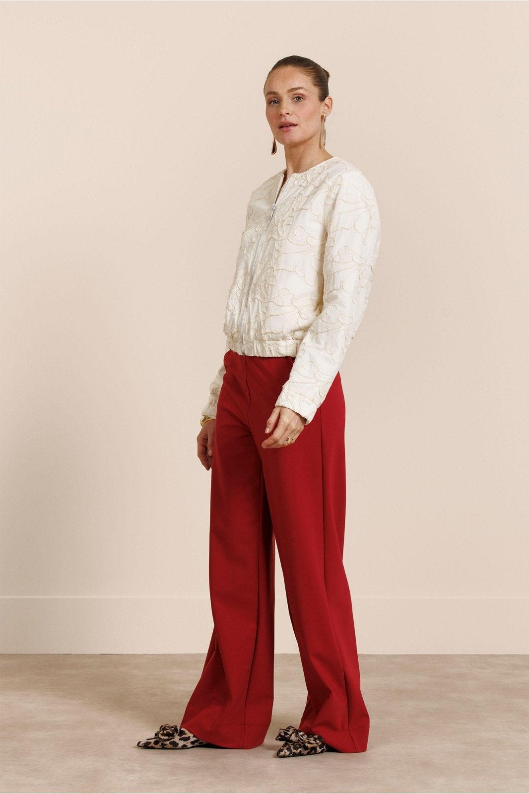 STUDIO ANNELOES Lexie bonded trousers - Rode broek, Studio Anneloes, Verzenden, Maat 42/44 (L), Nieuw