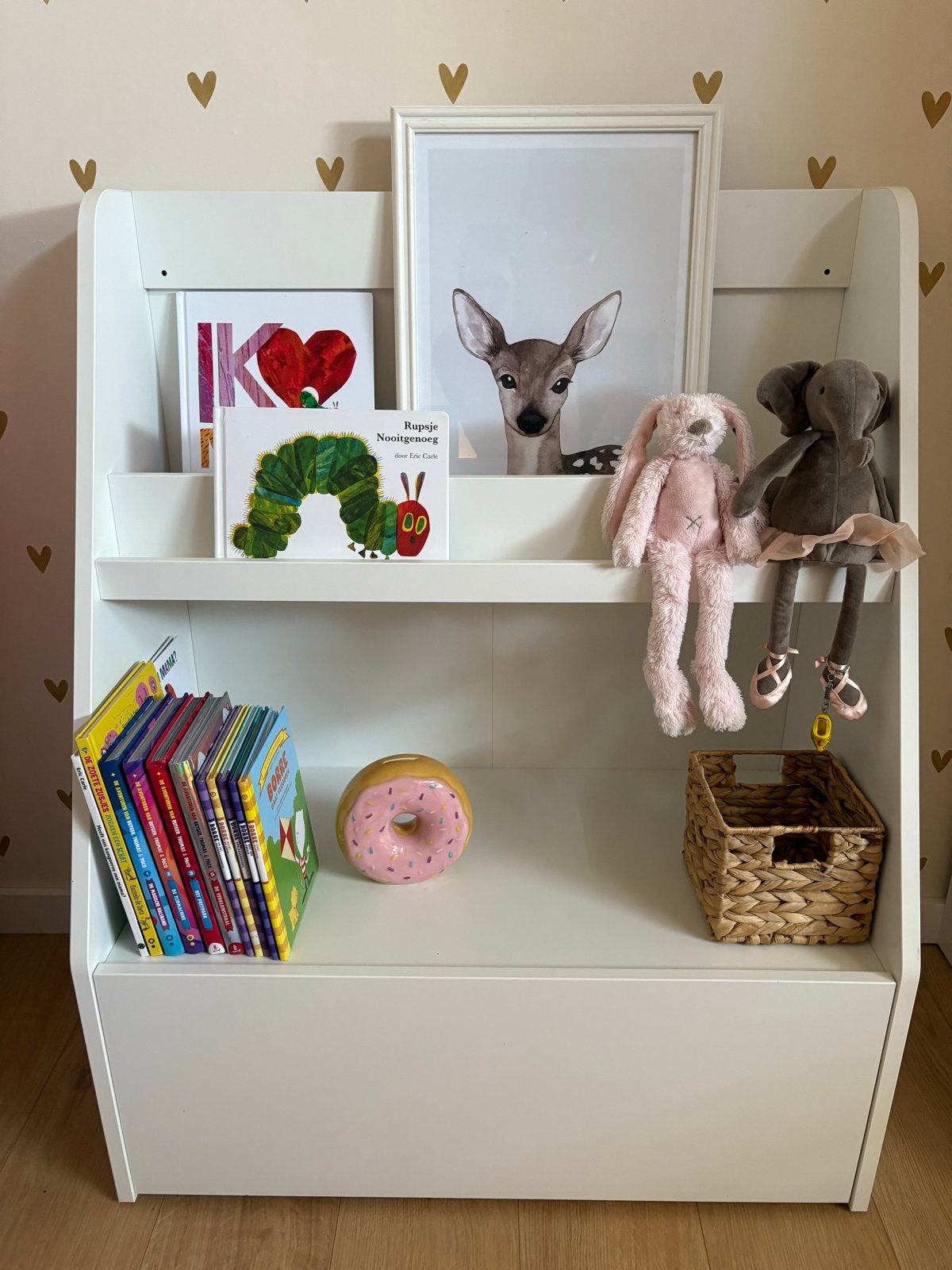 IKEA Bergig Boekenkast met opbergruimte - Zo goed als nieuw, Ophalen, Met plank(en), 50 tot 100 cm, Zo goed als nieuw