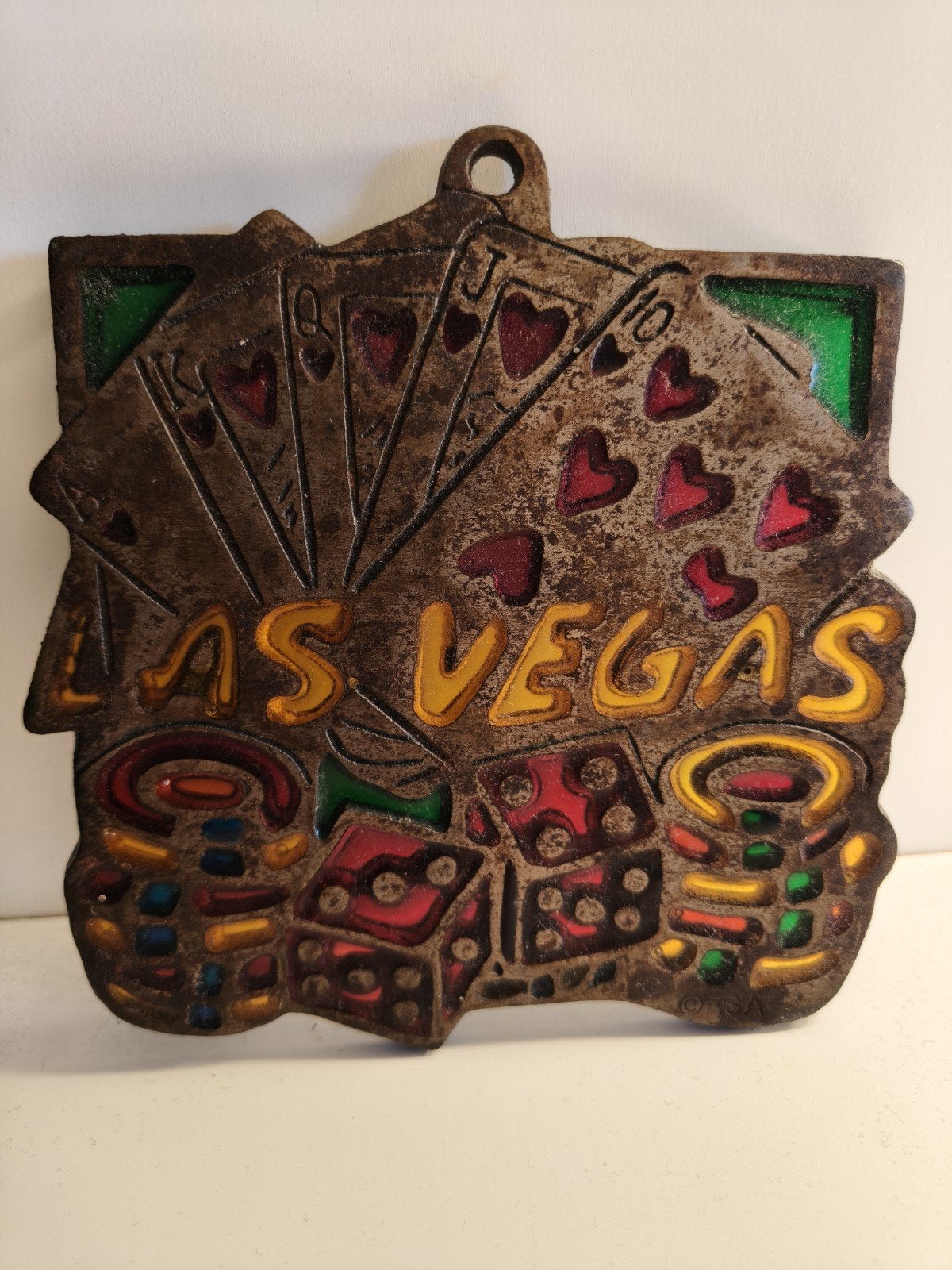 Vintage Las Vegas Gietijzeren Zonnevanger / Onderzetter (RSA, Ophalen of Verzenden