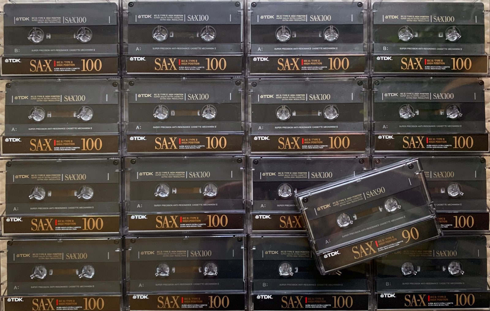 IZGST! 17x TDK SA-X100 90 1990 cassettebandjes SA-X C100 SAX, 2 t/m 25 bandjes, Klassiek, Ophalen of Verzenden, Zo goed als nieuw