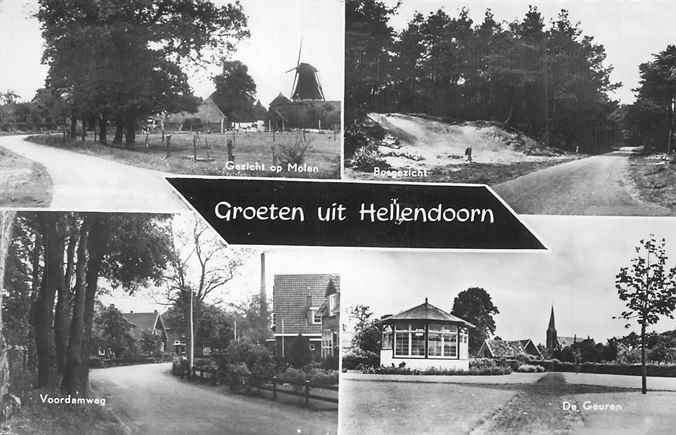 301-351-021 Hellendoorn Groeten uit, Verzenden, Voor 1920, Overijssel