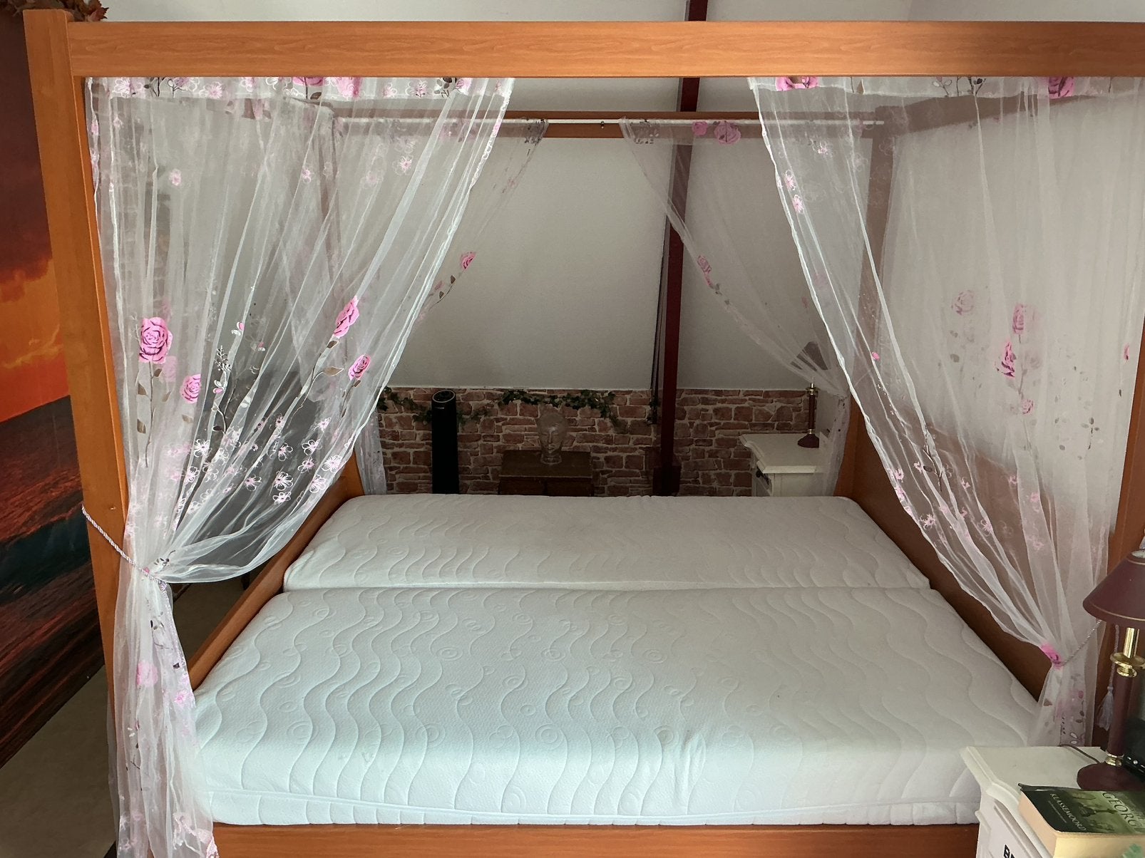 Hemelbed, Ophalen, Verstelbaar, Tweepersoons, Romanties