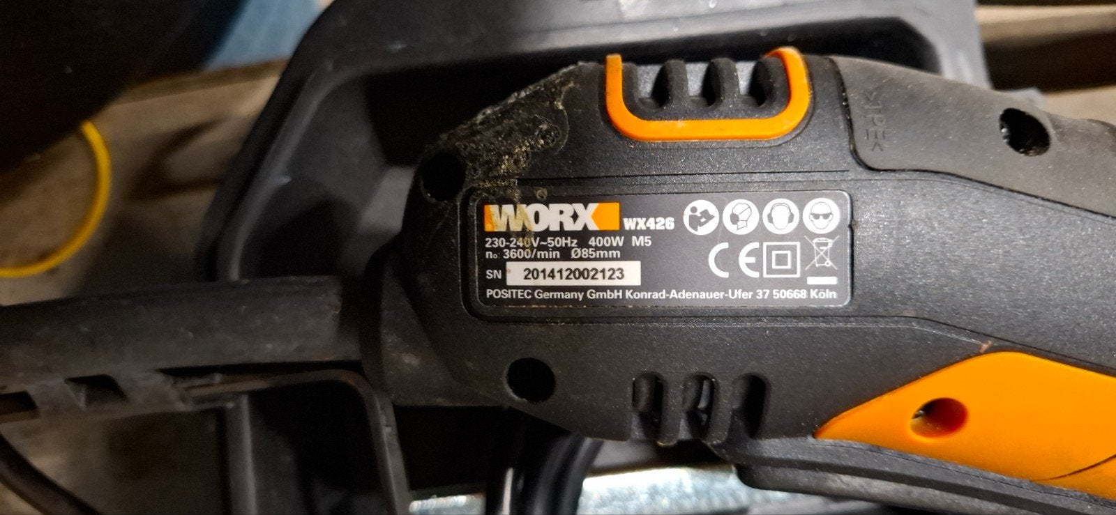 WORX WX426 Cirkelzaag met 2 zaagbladen, Minder dan 30 mm, Gebruikt, Cirkelzaag, WORX