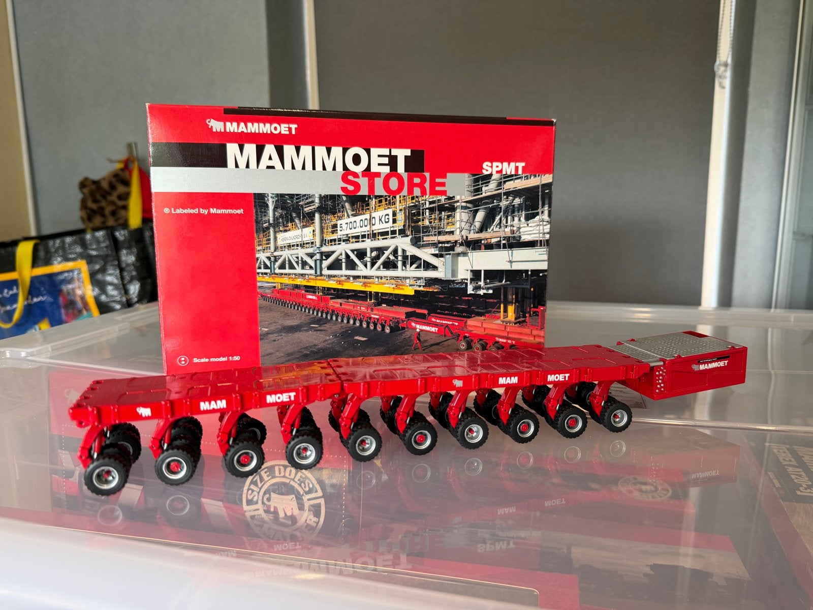 NZG Mammoet SPMT set - Schaal 1:50, Ophalen of Verzenden, Zo goed als nieuw, Overige typen, Overige merken