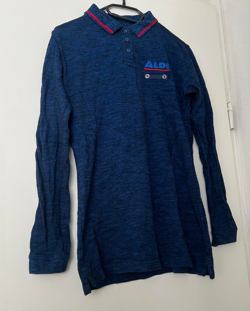 Aldi Lange Mouwen Polo Shirt - Maat S, Ophalen of Verzenden, Zo goed als nieuw