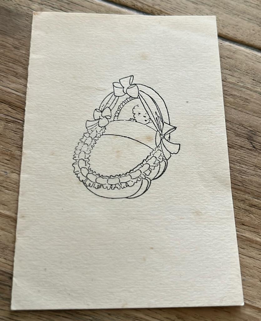 Middelie,,1946:::Margaretha, Verzamelen, Geboortekaartjes en Visitekaartjes, Ophalen of Verzenden, Voor 1970