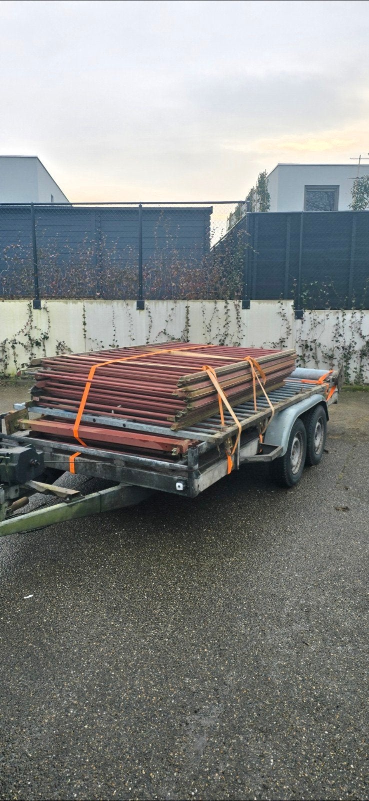 15 Hekwerken met palen - 230x147cm - Alles in één koop, Ophalen, Gebruikt, IJzer, Overige typen
