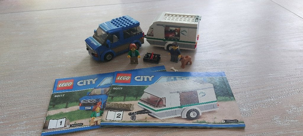 Lego City Auto met Caravan 60117, City, Lego, Inclusief instructies, Ophalen of Verzenden