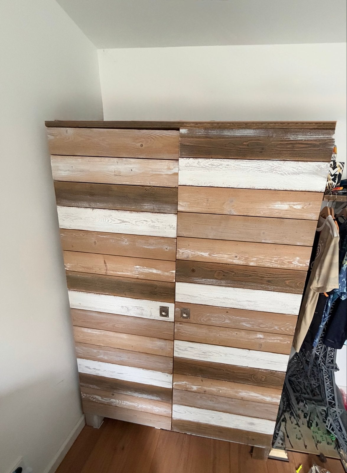 Unieke houten kast - 120x60x180cm, Ophalen, Gebruikt, 100 tot 150 cm, 150 tot 200 cm