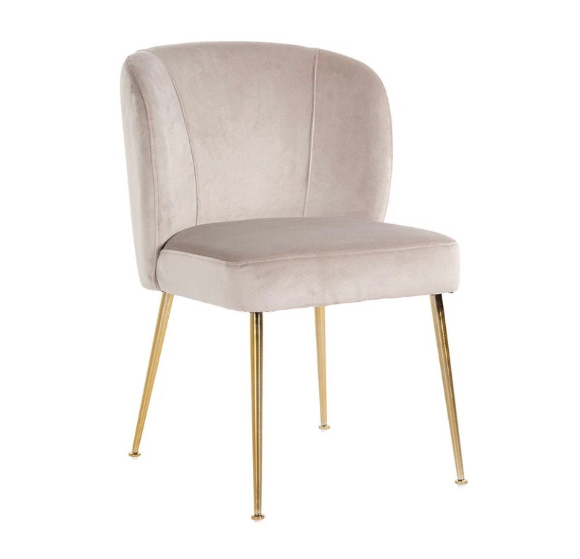 4 Richmond Stoelen Cannon Khaki / Brushed Gold, Huis en Inrichting, Stoelen, Ophalen, Overige materialen, Overige kleuren, Zo goed als nieuw